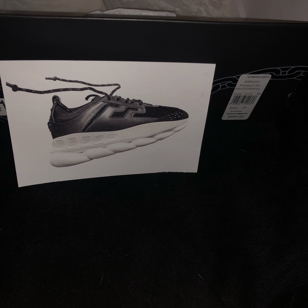 Versace Chain Reaction Sneakers US Men’s Size 12 - Picture 7 of 8
